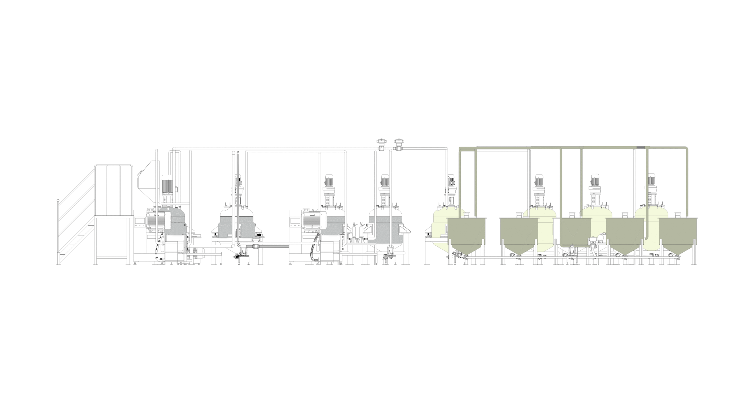 Digital Inkjet Ink Process Flow Diagram