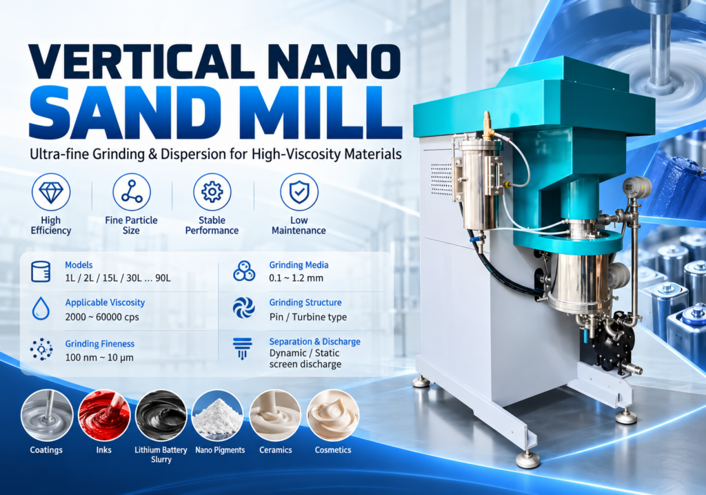 vertical sand mill