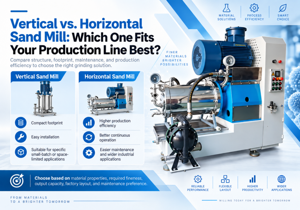 Vertical vs Horizontal Sand Mill: Which One Fits Your Production Line Best