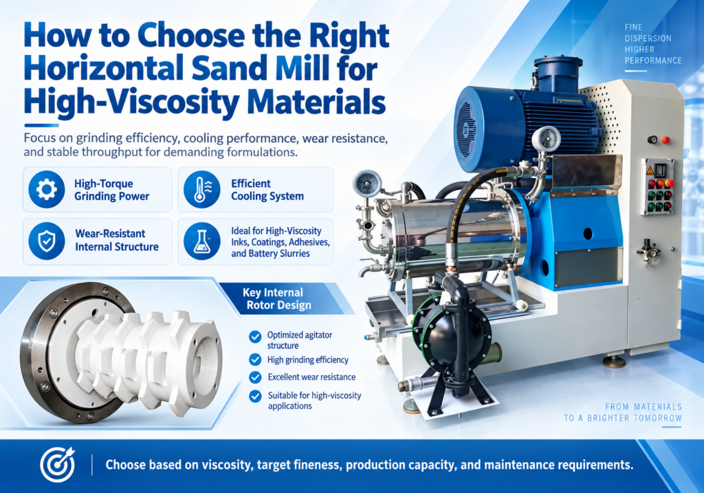 How to Choose the Right Horizontal Sand Mill for High-Viscosity Materials