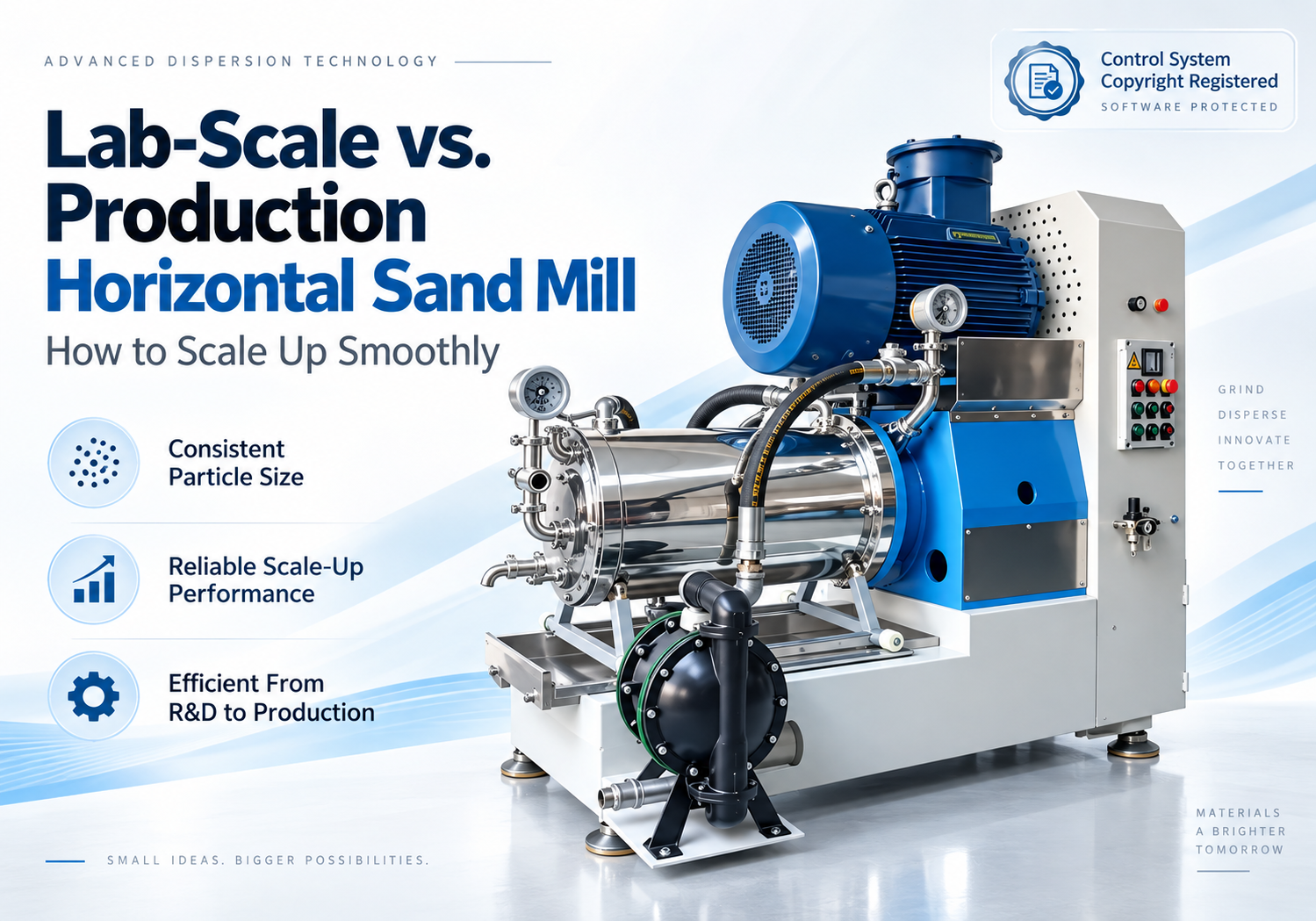 Lab-Scale vs. Production Horizontal Sand Mill: How to Scale Up Smoothly